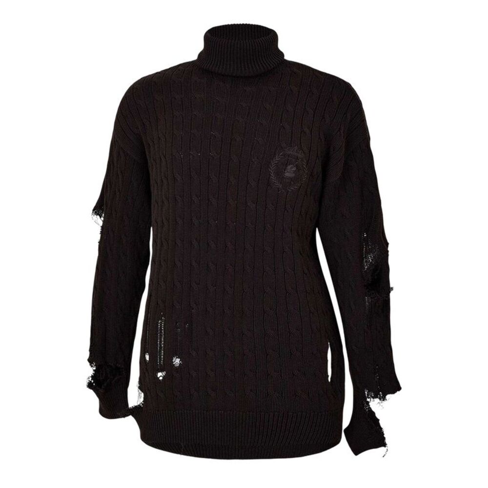 Balenciaga Womens/Ladies Distressed Relaxed Fit Sweater / Brown